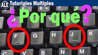 ¿Por Que Las Teclas F y J Llevan Un Bulto o Una Raita En Los Teclados? | TRUCOS? ✅😮