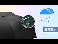 【樂居家】晴雨兩用 黑膠抗uv 超輕量八骨摺疊傘