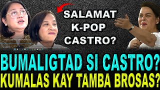 KAKAPASOK LANG ! CASTRO NAGALIT KAY TAMBA ? MAKABAYAD BLOCK TAKOT NA KAY SARA DUTERTE