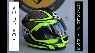 ARAI CHASER-X et PSS (Pro Shade System)