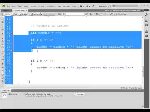BMI Example javaScript and CSS BMI Example javaScript and CSS