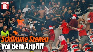 Vor Euro-Spiel in Nizza: Schlimme Randale von Köln-Chaoten im Stadion