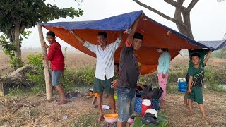 Đang nấu ăn mà ông trời mưa lớn phải nói là quá mừng  Ếch đồng um Lá Cách Ếch Xào ớt VXĐ 735