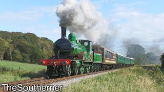 LSWR T3 Class - 563 hauls its first train in 75 years | Loaded test run - Swanage Railway 03/10/2023