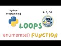 68. Python enumerate function #enumeration #python #pythonprogramming