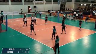 20191023全國運動會室內排球女子組新北市(白)V.S.屏東縣(黑)