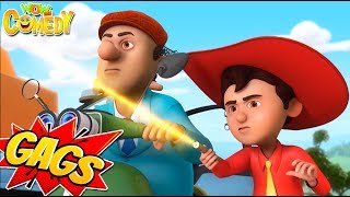 Chacha Bhatija Cartoon in Hindi | New Action Gags - 09 | New Cartoons | Wow Kidz Comedy