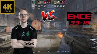 TeSeS Falcons (33-18) vs ENCE - BLAST Bounty 2025 Season 1 - Groups Map 1 Train [CS2 POV] 4k