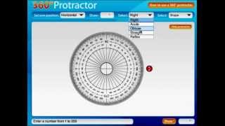Turtorial on Interactive Protractor Software