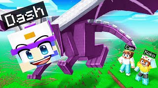 I Pretended to be a DRAGON Then Beat Minecraft!