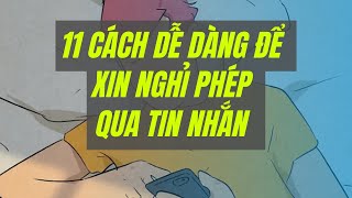 11 cách dễ dàng để xin nghỉ phép qua tin nhắn | WikiHow Tiếng Việt | Vietnamese