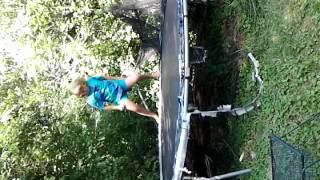 The amazing betsy on trampoline