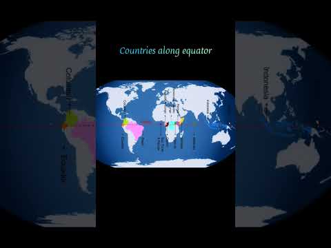 What are the coordinates of the equator and prime meridian?