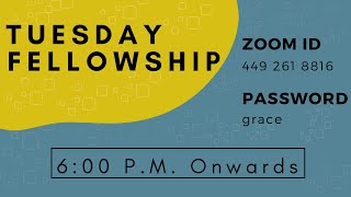 4th March 2025 // Tuesday Fellowship // LIVE