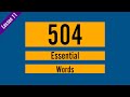 504 Essential Words | Lesson 11