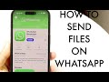 How To Send Documents On WhatsApp! (2024)