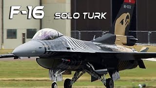 4Kᵁᴴᴰ F16 4K UHD SOLOTURK  F-16 Fighting Falcon Turkish Airforce Konya RIAT2017