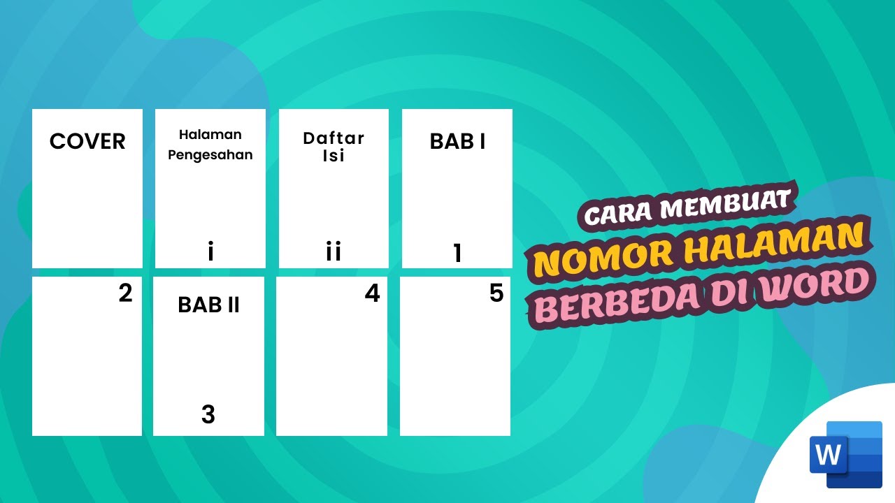 Cara Membuat Nomor Halaman Berbeda Di Word - YouTube