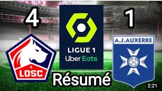 Résumé Lille - Auxerre (4-1) | J1 Ligue 1 2022/2023