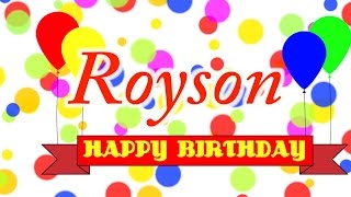 Happy Birthday Royson Song