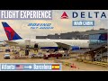 🇪🇸  FLIGHT EXPERIENCE  Delta Air Lines  Boeing 767-400ER  Atlanta → Barcelona  Main Cabin  DL194