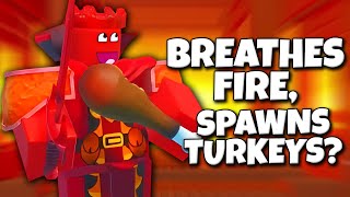 Defeating Red Final Boss TURKING! (Roblox Battle Bricks #8)