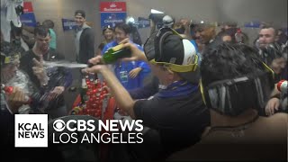 A look inside the Dodgers locker room after their 2024 World Series win