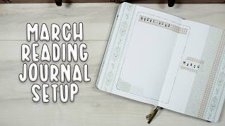 March 2026 Reading Journal Setup