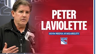 NYR Practice: Peter Laviolette Media Availability | May 4, 2024
