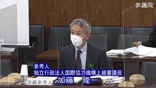 参議院 2022年04月22日 政府開発援助等及び沖縄・北方問題に関する特別委員会 #02 加藤隆一（参考人　独立行政法人国際協力機構上級審議役）