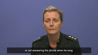 Senior officer shares story of domestic abuse