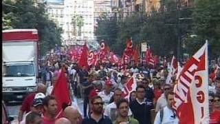 Napoli - Sciopero CGIL