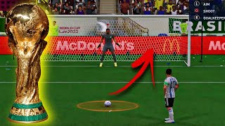 FIFA 23 WORLD CUP MODE - ARGENTINA VS BRAZIL PENALTY SHOOTOUT - FIFA 23 WORLD CUP FINAL GAMEPLAY