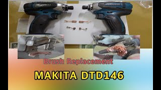 Brush Replacement - 브러쉬 교체 MAKITA DTD146