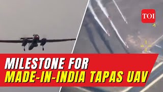 ପ୍ରଥମ ଲୁକ୍: ଇନ୍-ଇଣ୍ଡିଆ TAPAS UAV INS ସୁଭଦ୍ରା ସହିତ 'କମାଣ୍ଡ ଏବଂ କଣ୍ଟ୍ରୋଲ୍' ଦକ୍ଷତା ପ୍ରଦର୍ଶନ କରେ |