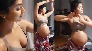 Shriya Saran Shares Her Pregnancy Time Video | Shriya BABY BUMP | Cinema Nestam