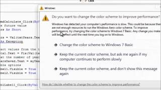 Try/Catch function Visual Studio 2008