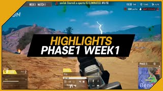 HIGHLIGHT｜Phase1 Week1｜배틀그라운드 위클리시리즈