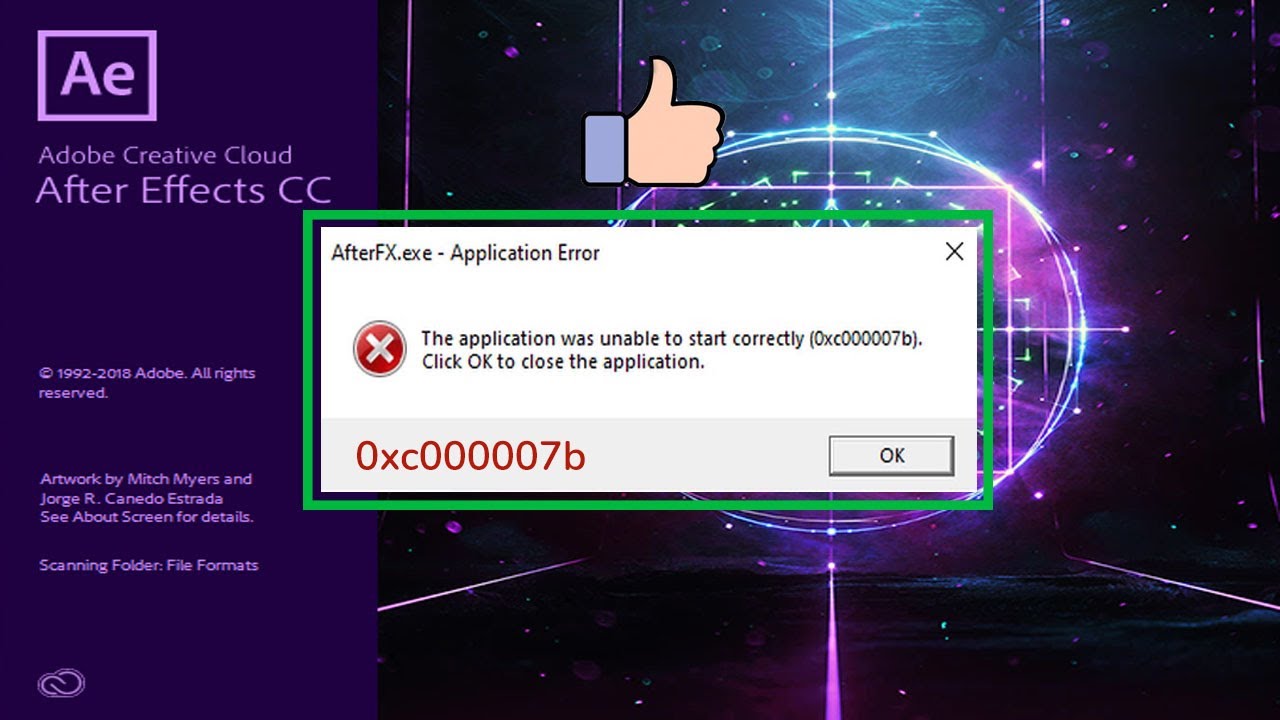 How To Fix 0xc000007b Error For Adobe After Effects[Step-by-step] - YouTube