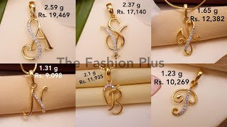 Daily Wear Gold Pendant Designs with Weight and Price #thefashionplus