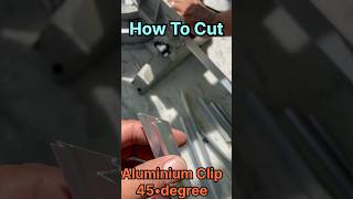 How To Cutt Aluminium Clip 45Degree |Aluminum Cup cutting #viral #howto #aluminium