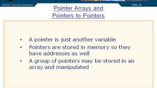 Pointer Arrays Pointers to Pointers 08 Chapter 06