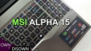 MSI ALPHA 15 REVIEW - World's 1st 7nm AMD Gaming Laptop !