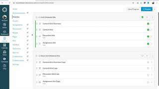 Canvas Quick Start: Modules