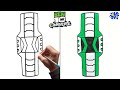 Ben 10 Omniverse Drawing || How to draw Omnitrix easy