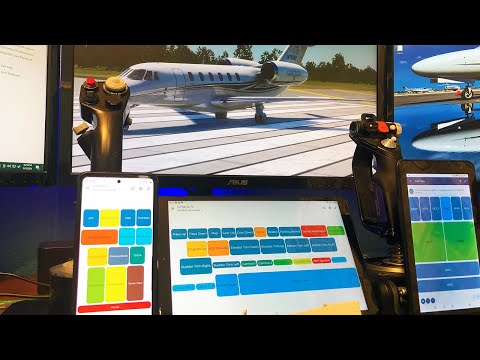 Controla tu simulador de vuelo con una tableta o un teléfono
