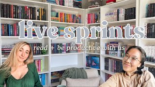 let's read + be productive together | productivity + reading sprints