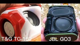 JBL GO3 vs TG-162 Bass test