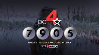 DC LOTTERY Midday 08/30/2019