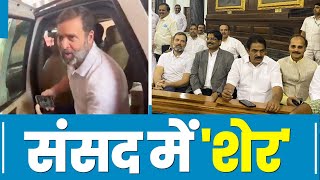संसद में 'शेर'... Rahul Gandhi in Parliament | Adani | PM Modi